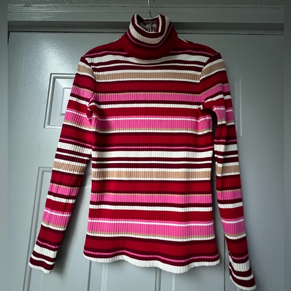 Vineyard Vines Women’s Striped Retro Rib Turtleneck Size Small - Picture 8 of 8
